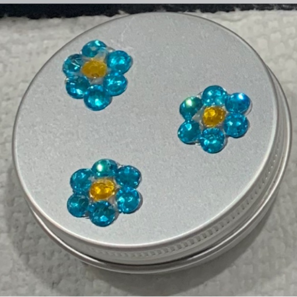 (2) Gem Embellished Round Tins - Picture 8 of 8